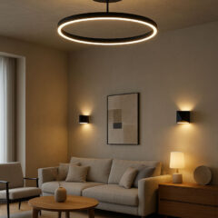 Lampa sufitowa LED – jak dobrać oświetlenie do salonu, by było stylowe i funkcjonalne?