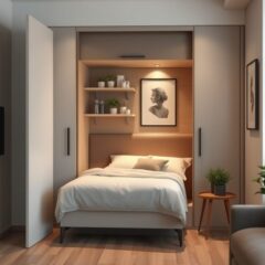 Łóżko chowane w szafie — praktyczne rozwiązanie do małych mieszkań z zaletami i wyzwaniami