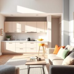 Aneks kuchenny w salonie: jak dobrać kolorystykę dla harmonii i funkcjonalności przestrzeni