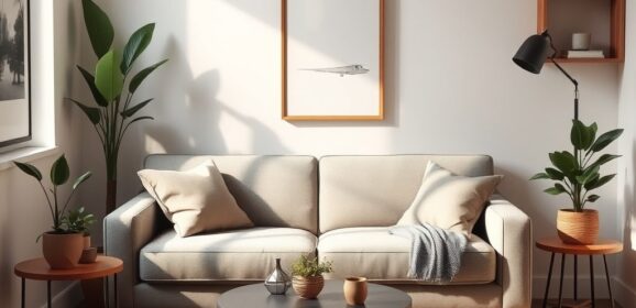 Sofa do małego salonu: jak wybrać funkcjonalny i stylowy mebel, który nie przytłoczy wnętrza