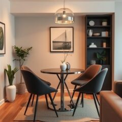 Strefa jadalniana w małym salonie: jak funkcjonalnie wydzielić miejsce do jedzenia bez zagracania przestrzeni