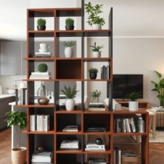 Regał między kuchnią a salonem jako funkcjonalna przegroda: jak wybrać i urządzić przestrzeń z pomysłem