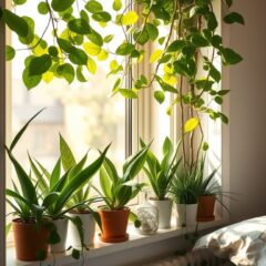 Rośliny do sypialni na parapet: jak wybrać gatunki poprawiające jakość powietrza i sen