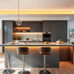 Półwysep kuchenny jako funkcjonalna granica stref w otwartej kuchni – jak zaprojektować wygodną i spójną przestrzeń?