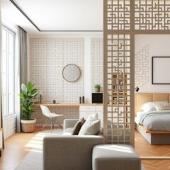 Panele ażurowe w kawalerce: jak funkcjonalnie i stylowo podzielić przestrzeń bez ścian